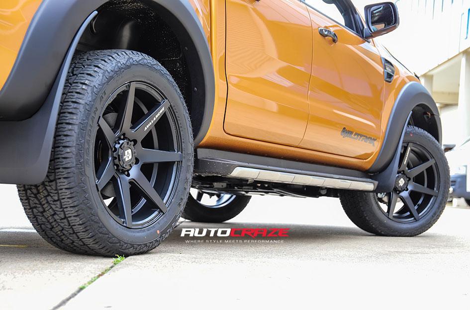 FORD RANGER AVALANCHE MATTE BLACK FRONT MILLED